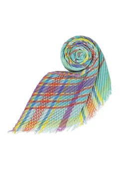 ISSEY MIYAKE Check Pleats Stole Cheap