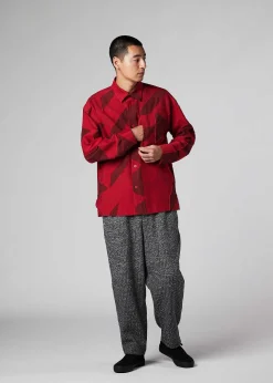 ISSEY MIYAKE Geometry Jacquard Shirt Hot