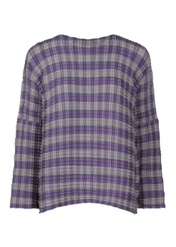 ISSEY MIYAKE Gingham Check Pleats Shirt Sale