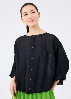 ISSEY MIYAKE Sector See-Through Crepe New