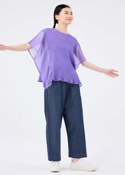 ISSEY MIYAKE Sheer See-Through Crepe Fashion