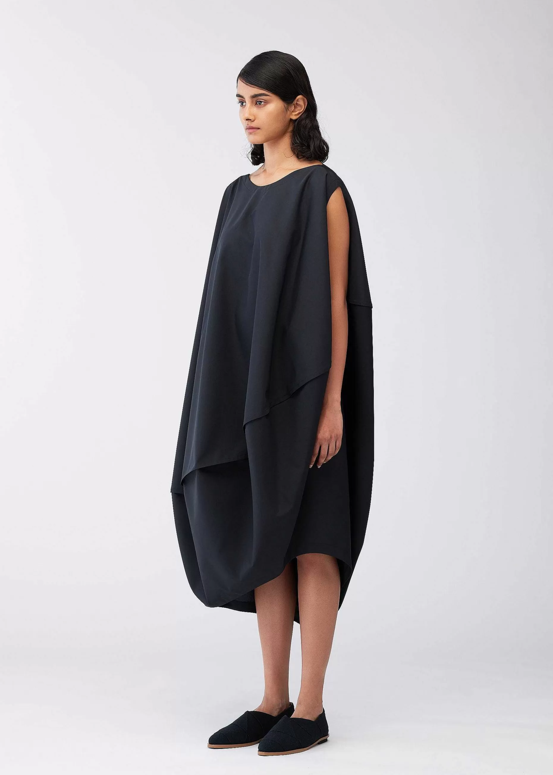 ISSEY MIYAKE Dress | Bubble Solid Black