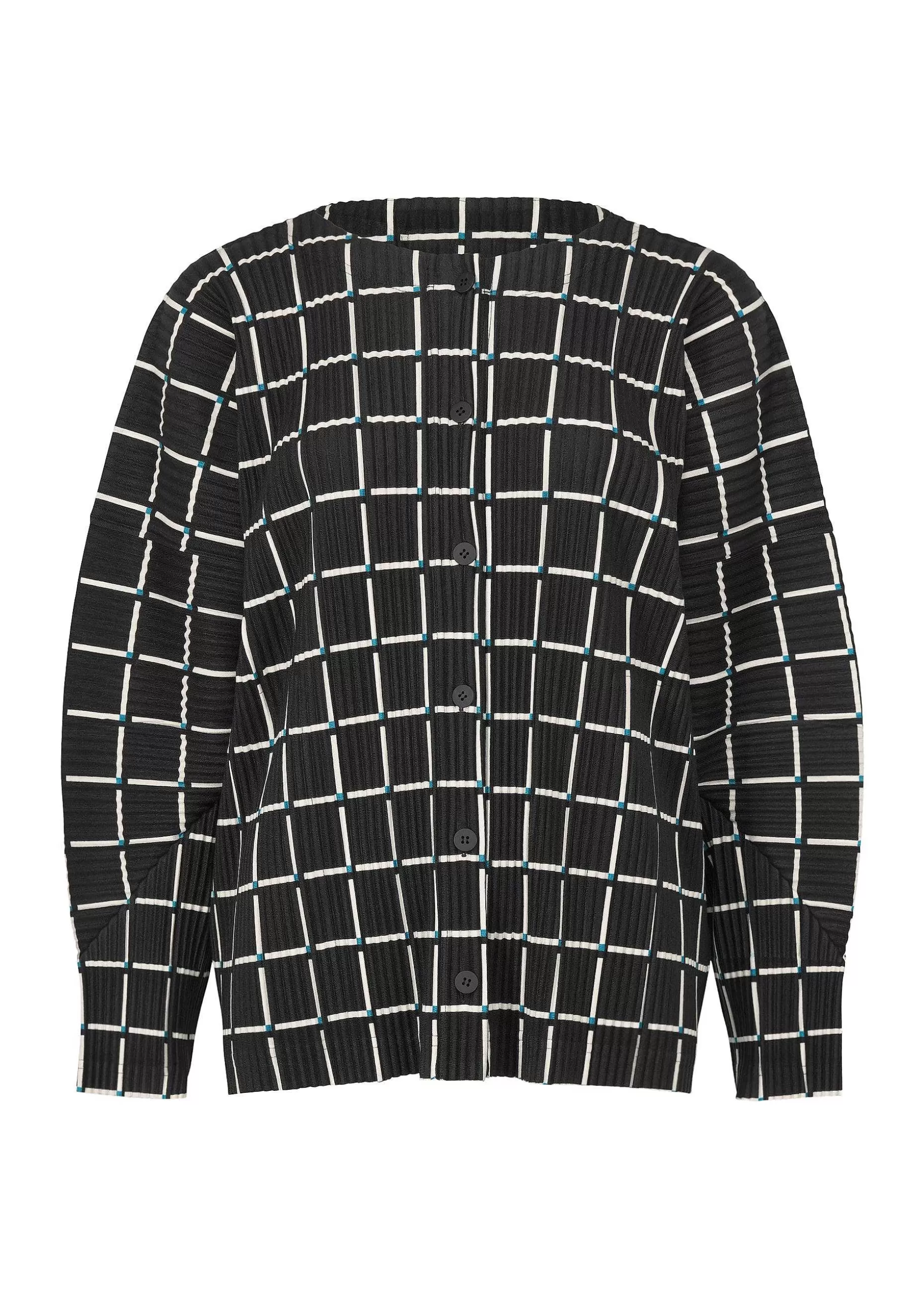 ISSEY MIYAKE Cardigan | Color Stick Suede Like Pleats