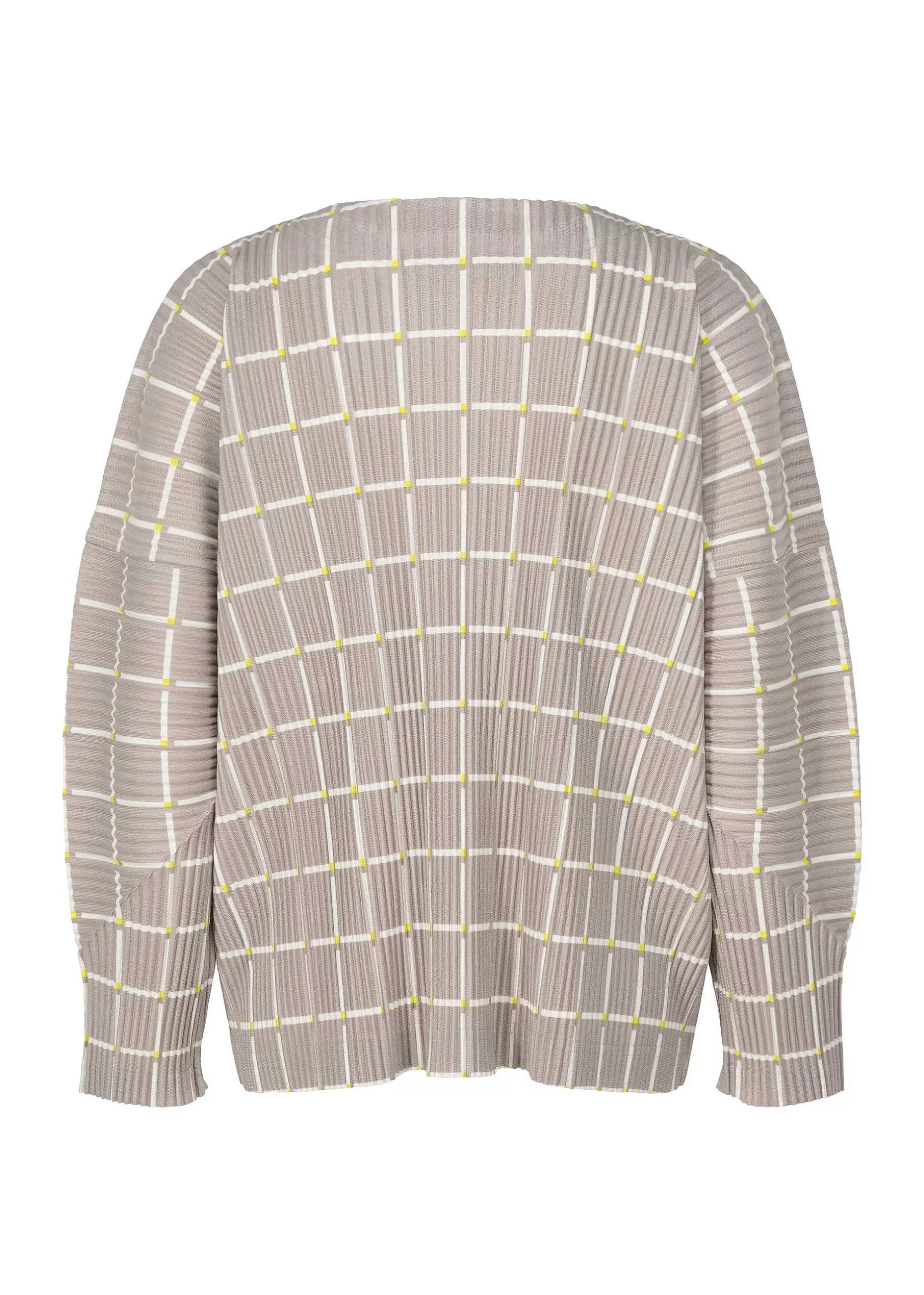 ISSEY MIYAKE Cardigan | Color Stick Suede Like Pleats