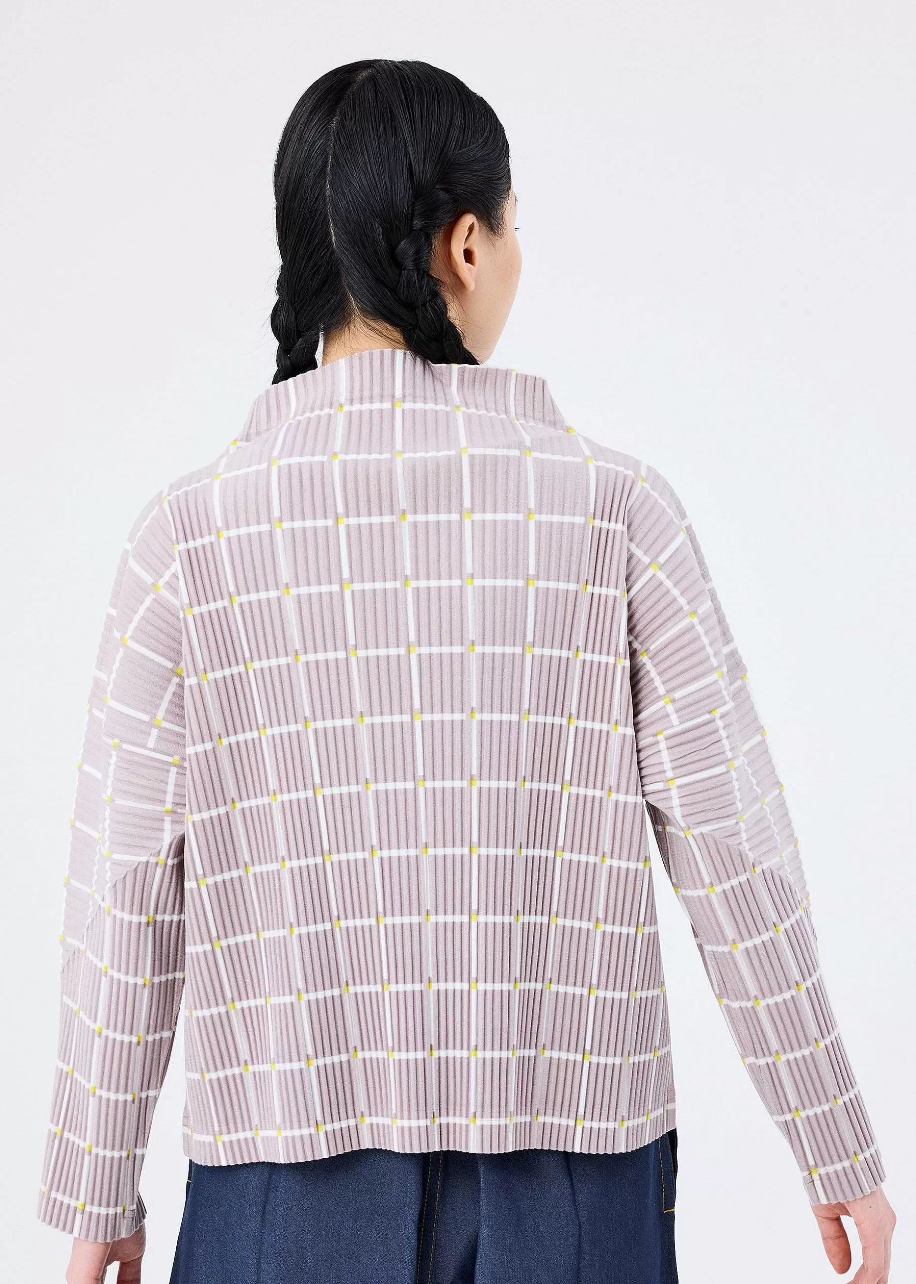 ISSEY MIYAKE Top | Color Stick Suede Like Pleats