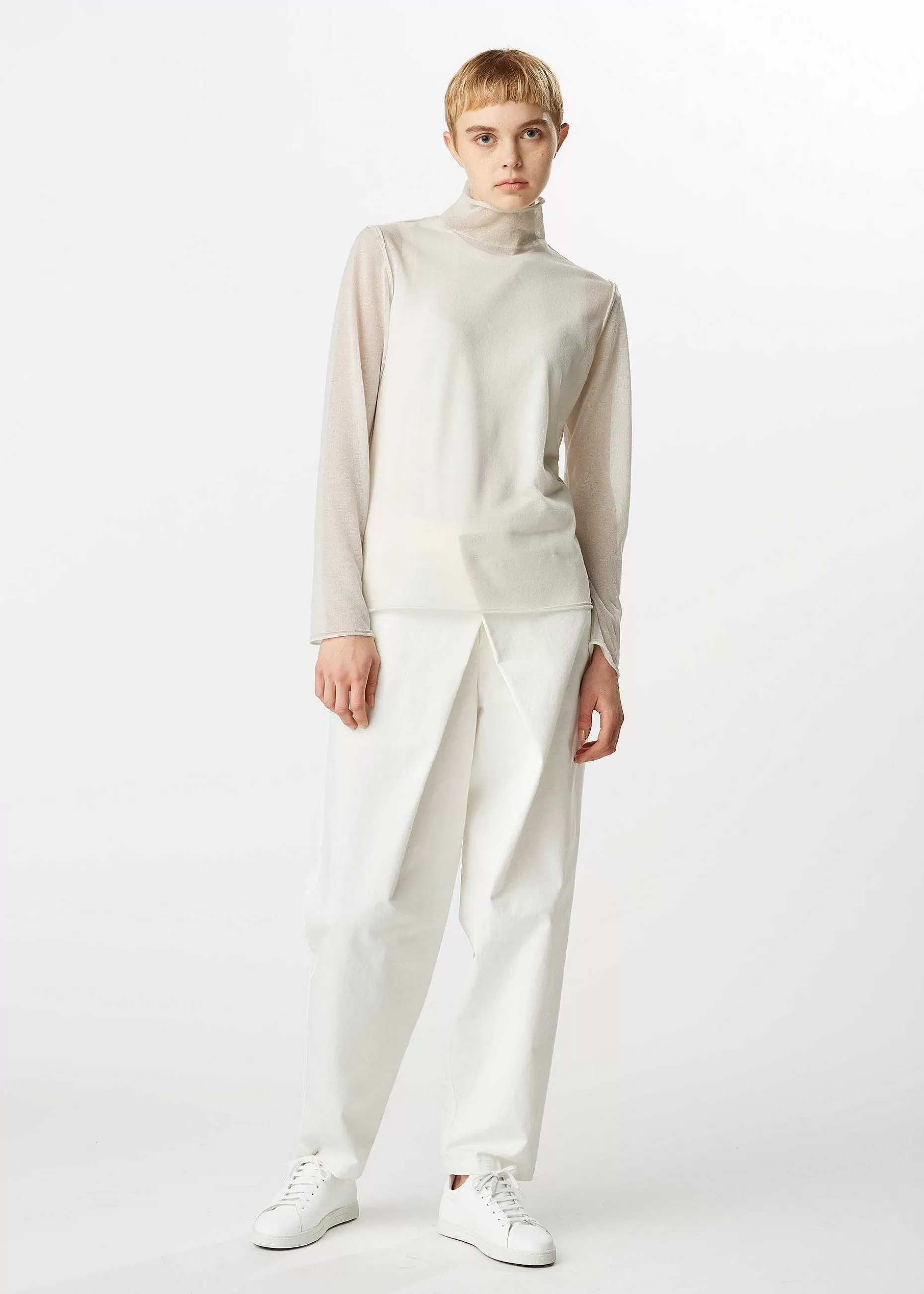 ISSEY MIYAKE Top | Curling Sheer Knit