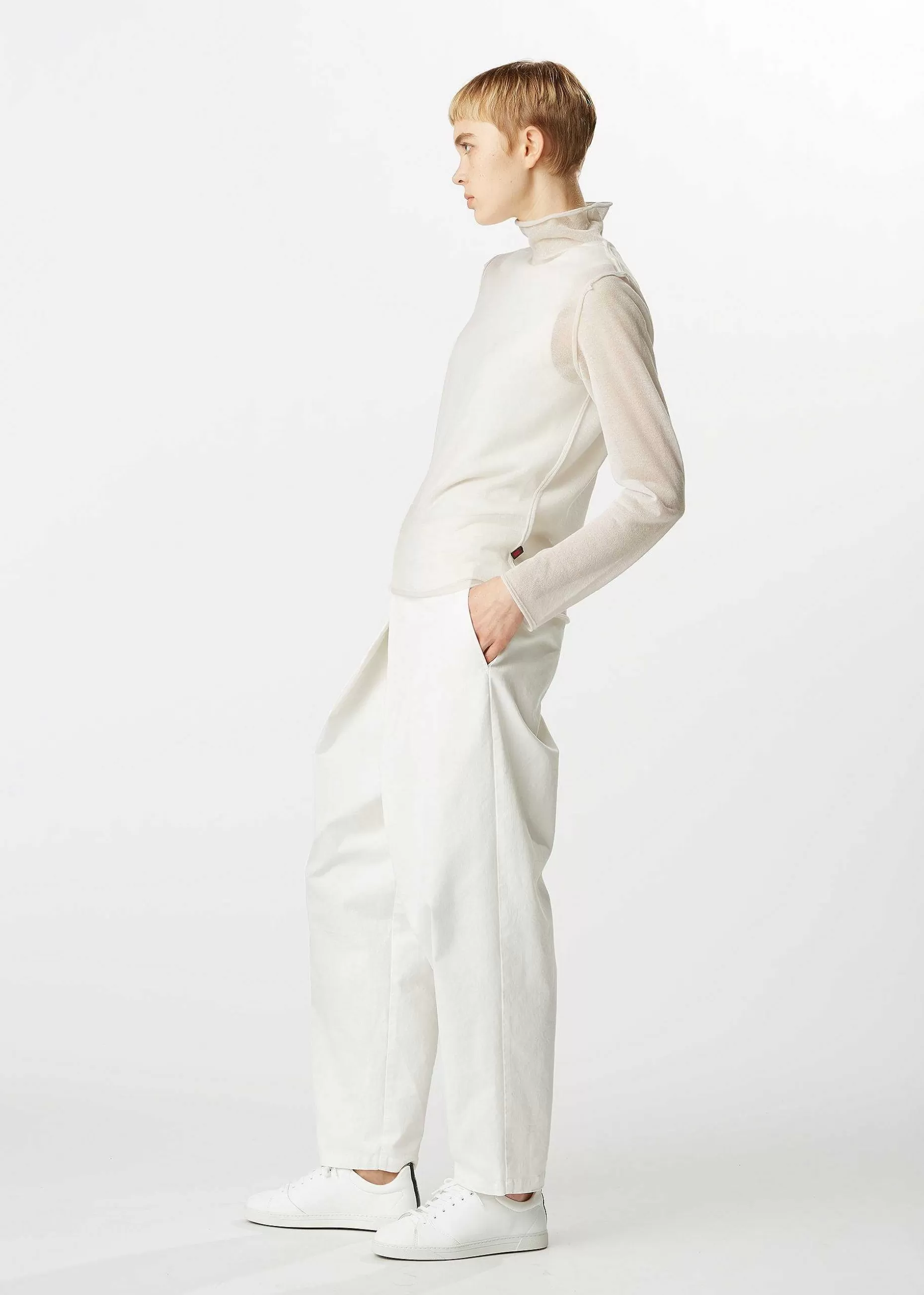 ISSEY MIYAKE Top | Curling Sheer Knit