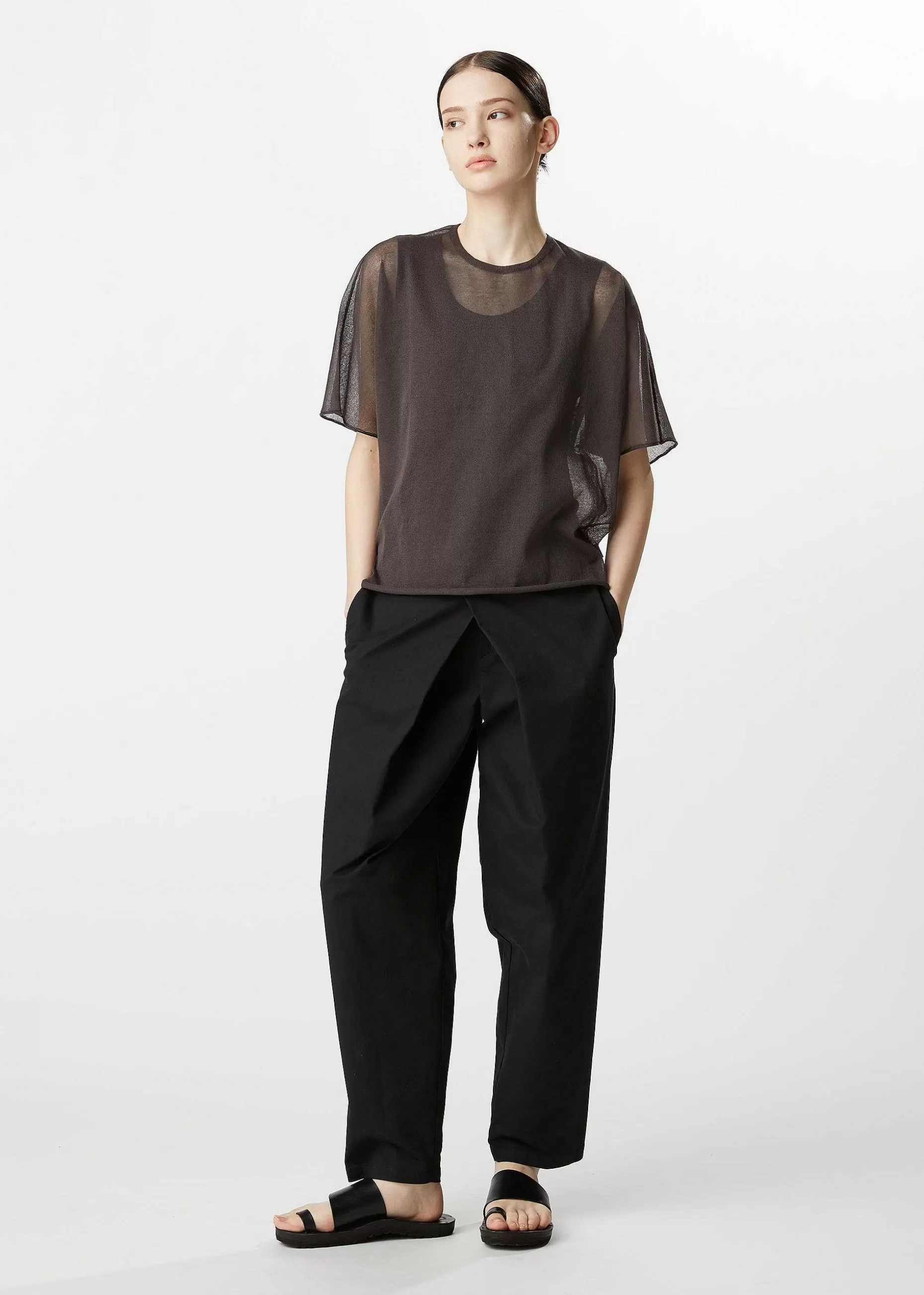 ISSEY MIYAKE Top | Curling Sheer Knit