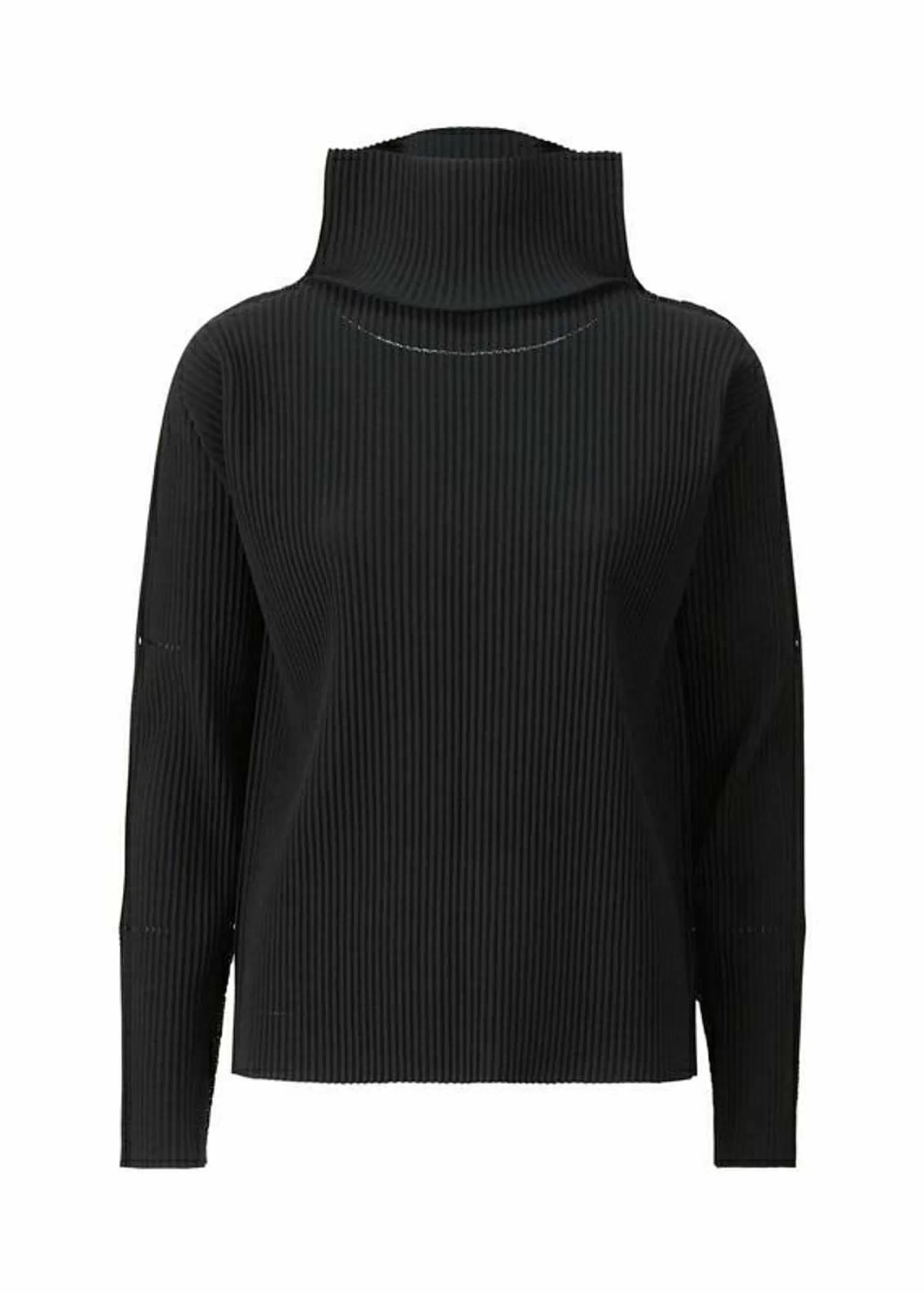 ISSEY MIYAKE Top | Fine Knit Pleats Black