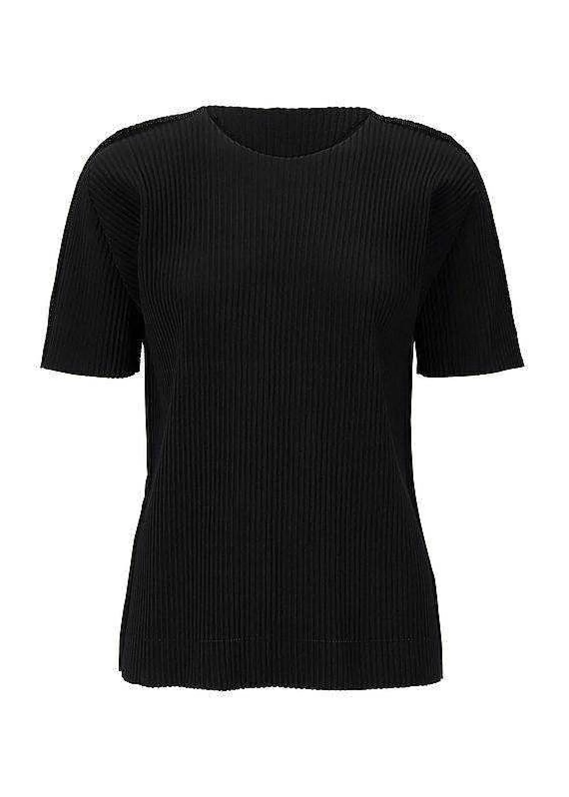 ISSEY MIYAKE Top | Fine Knit Pleats Black