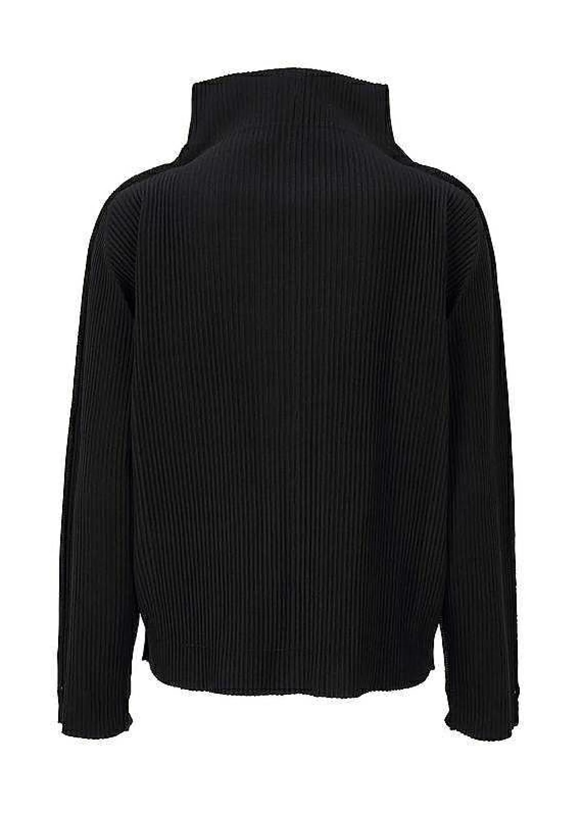 ISSEY MIYAKE Cardigan | Fine Knit Pleats Black