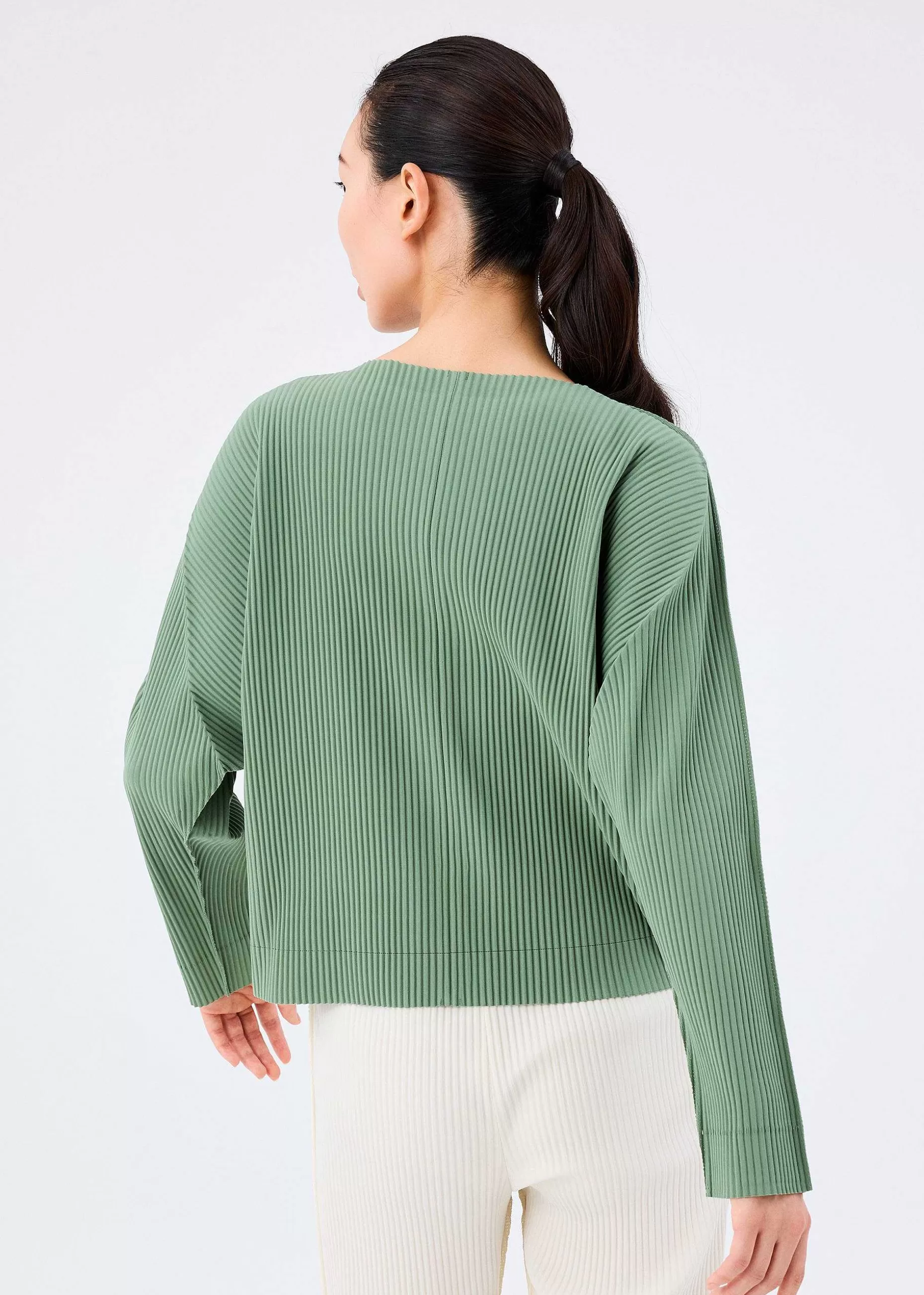 ISSEY MIYAKE Cardigan | Fine Knit Pleats Color 2