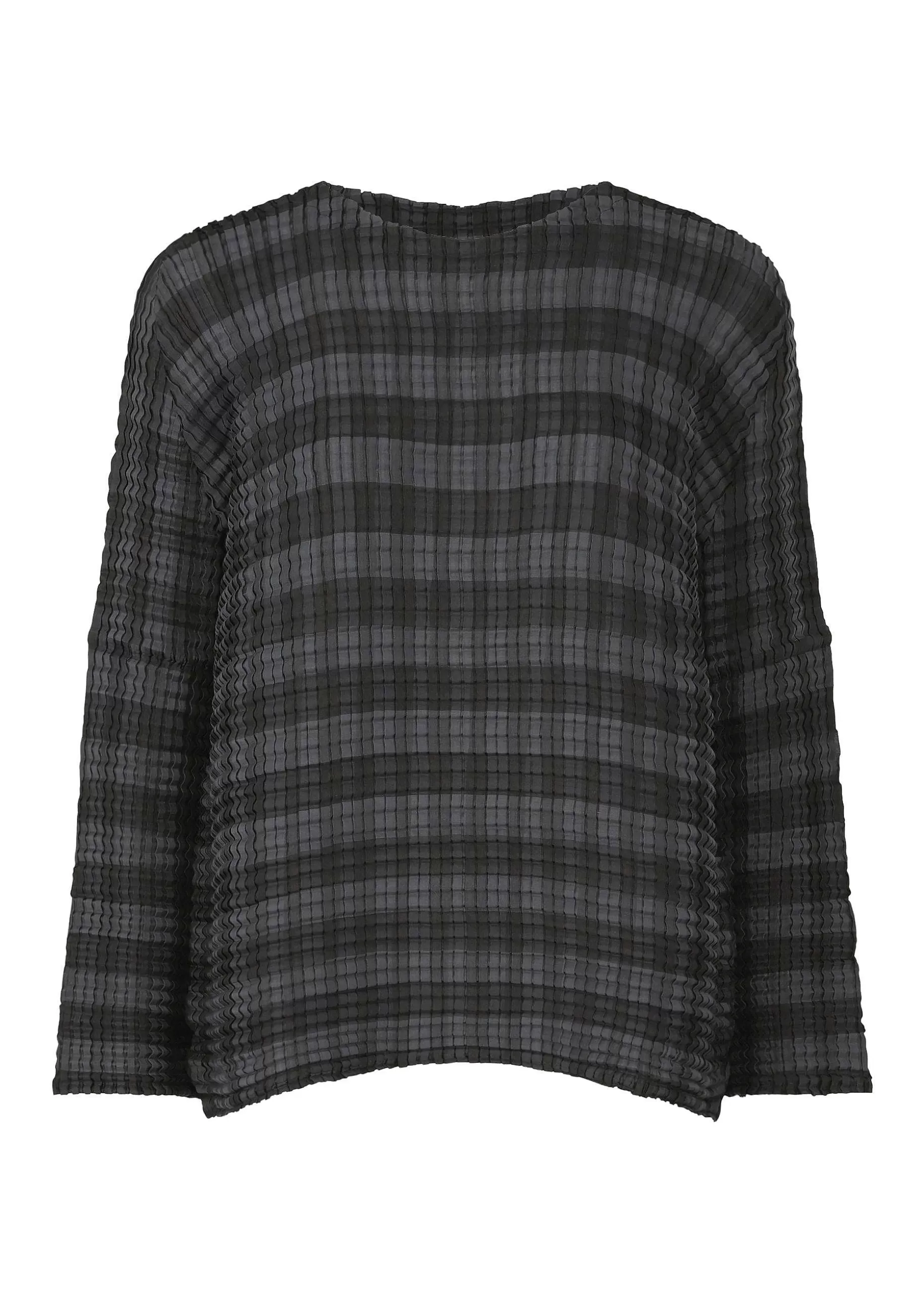 ISSEY MIYAKE Top | Gingham Check Pleats Shirt