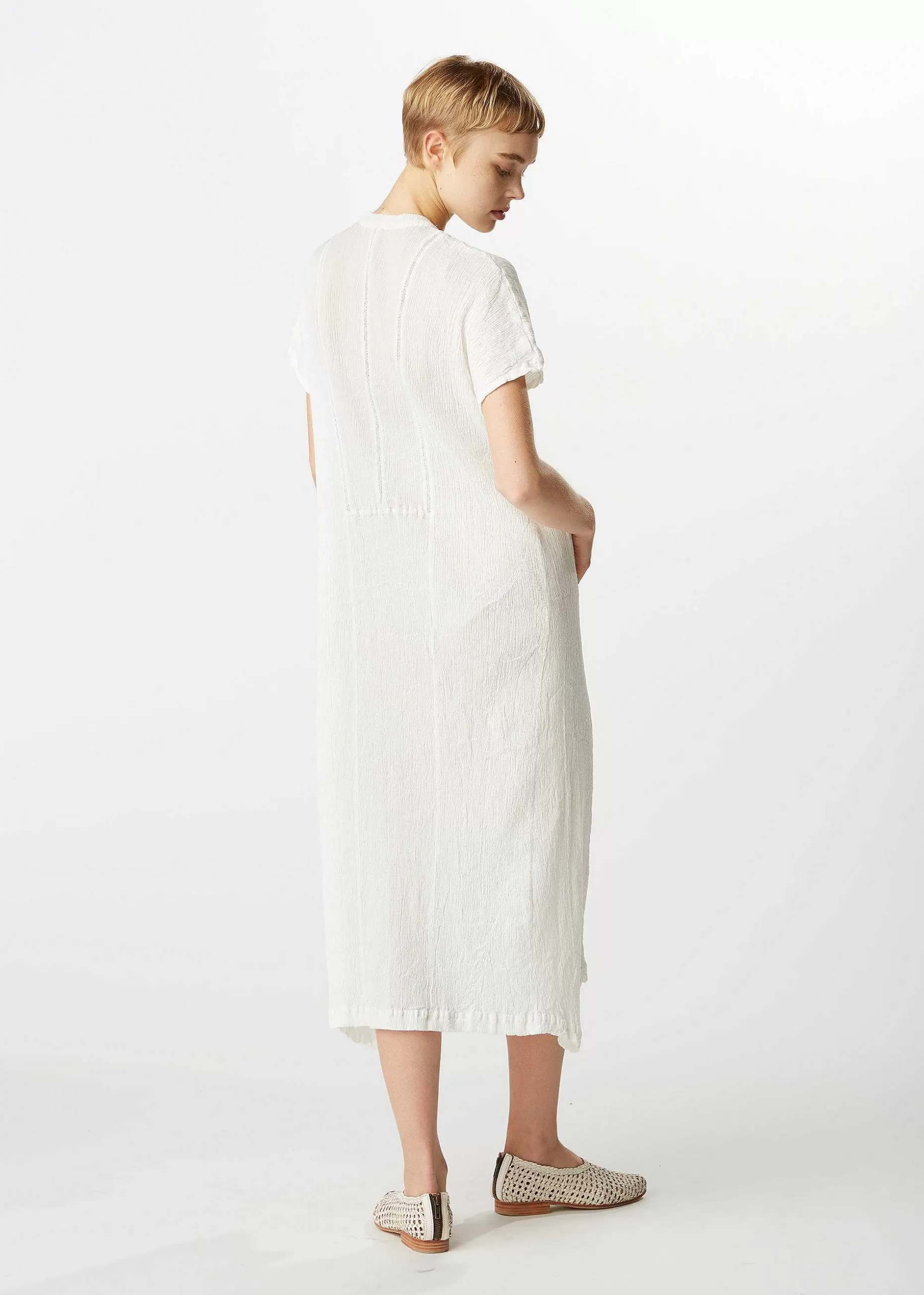 ISSEY MIYAKE Dress | Kyo Chijimi Mesh Stripe