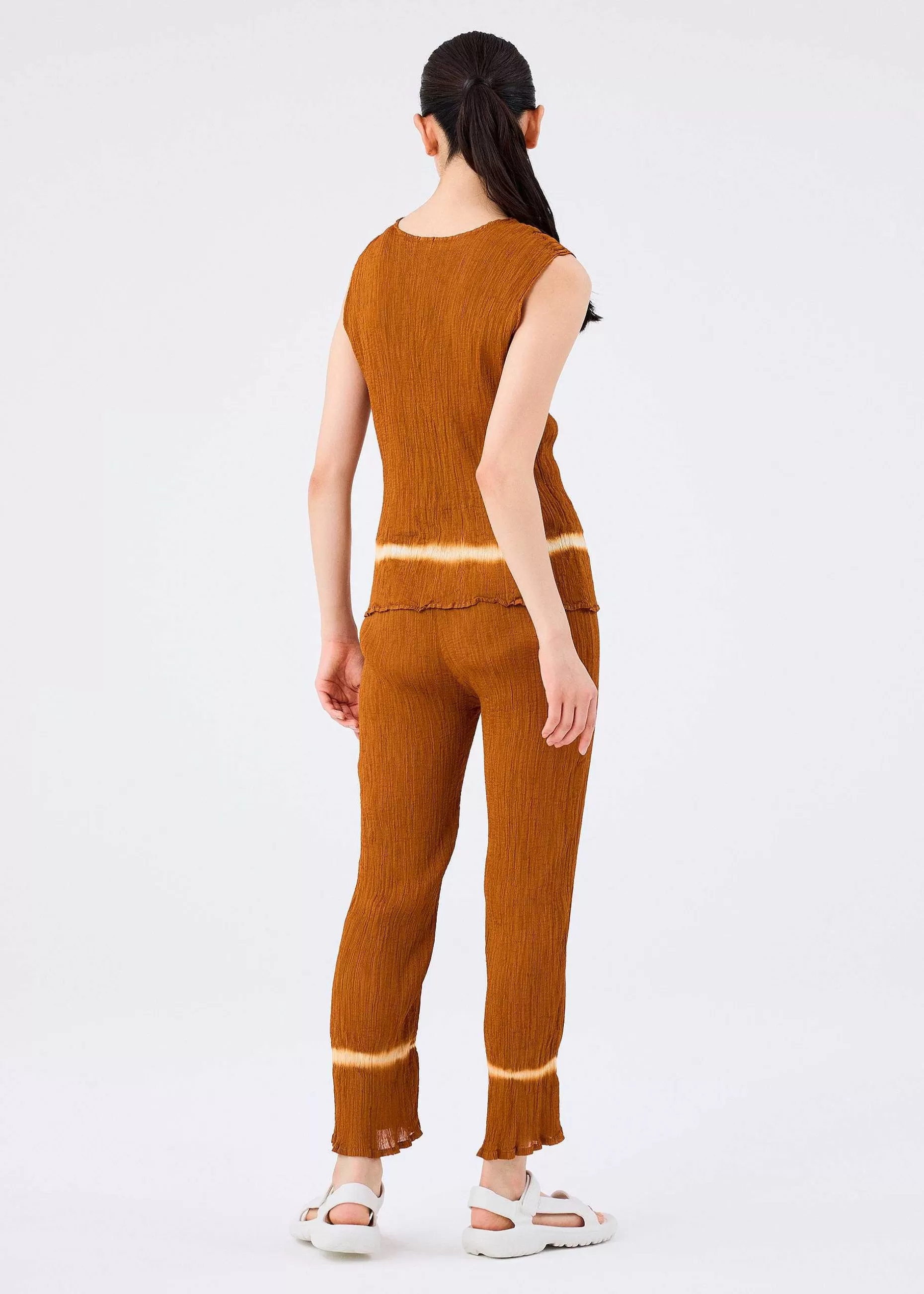 ISSEY MIYAKE Pants | Line See-Through Crepe