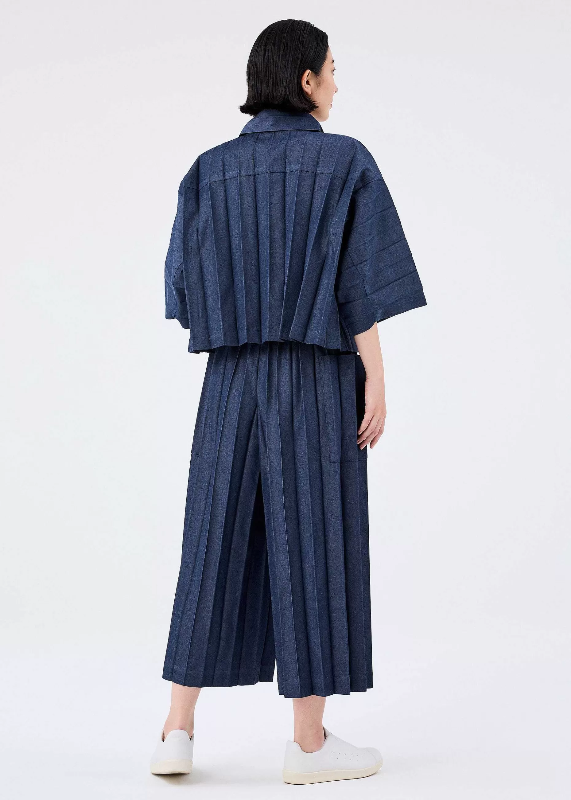 ISSEY MIYAKE Pants | Remetex Pleats Denim