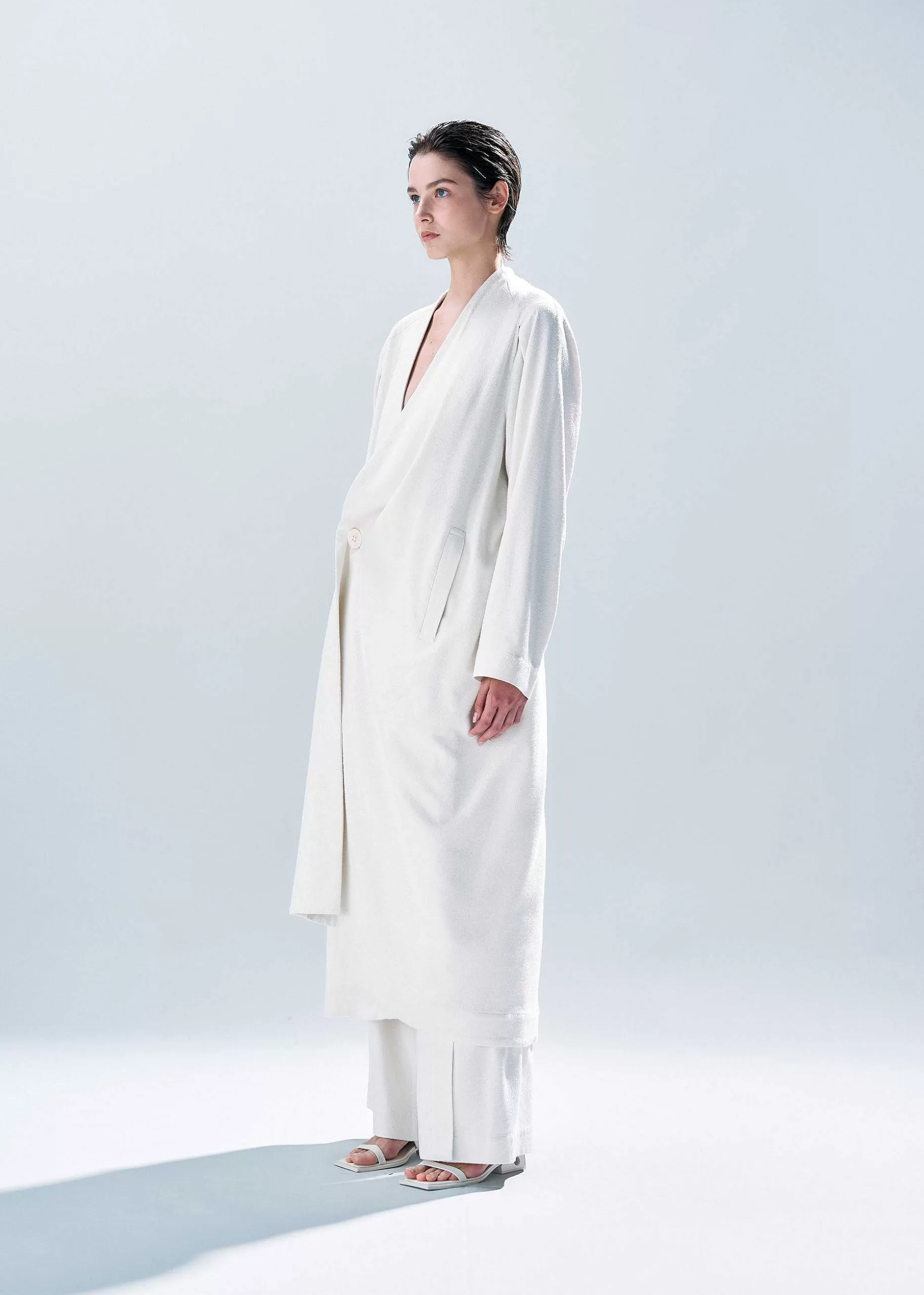 ISSEY MIYAKE Coat | Rustic Silk