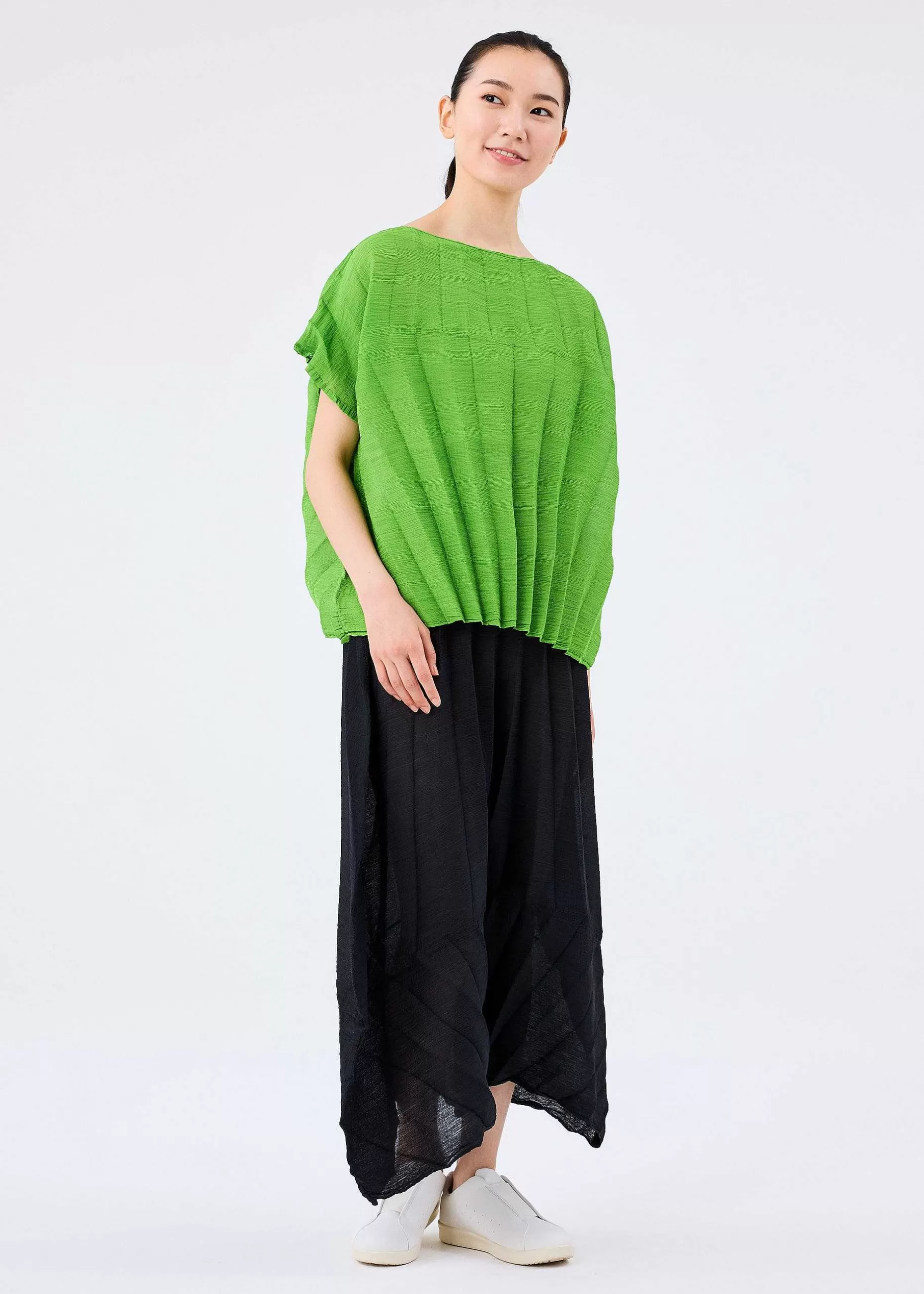 ISSEY MIYAKE Top | Sector See-Through Crepe