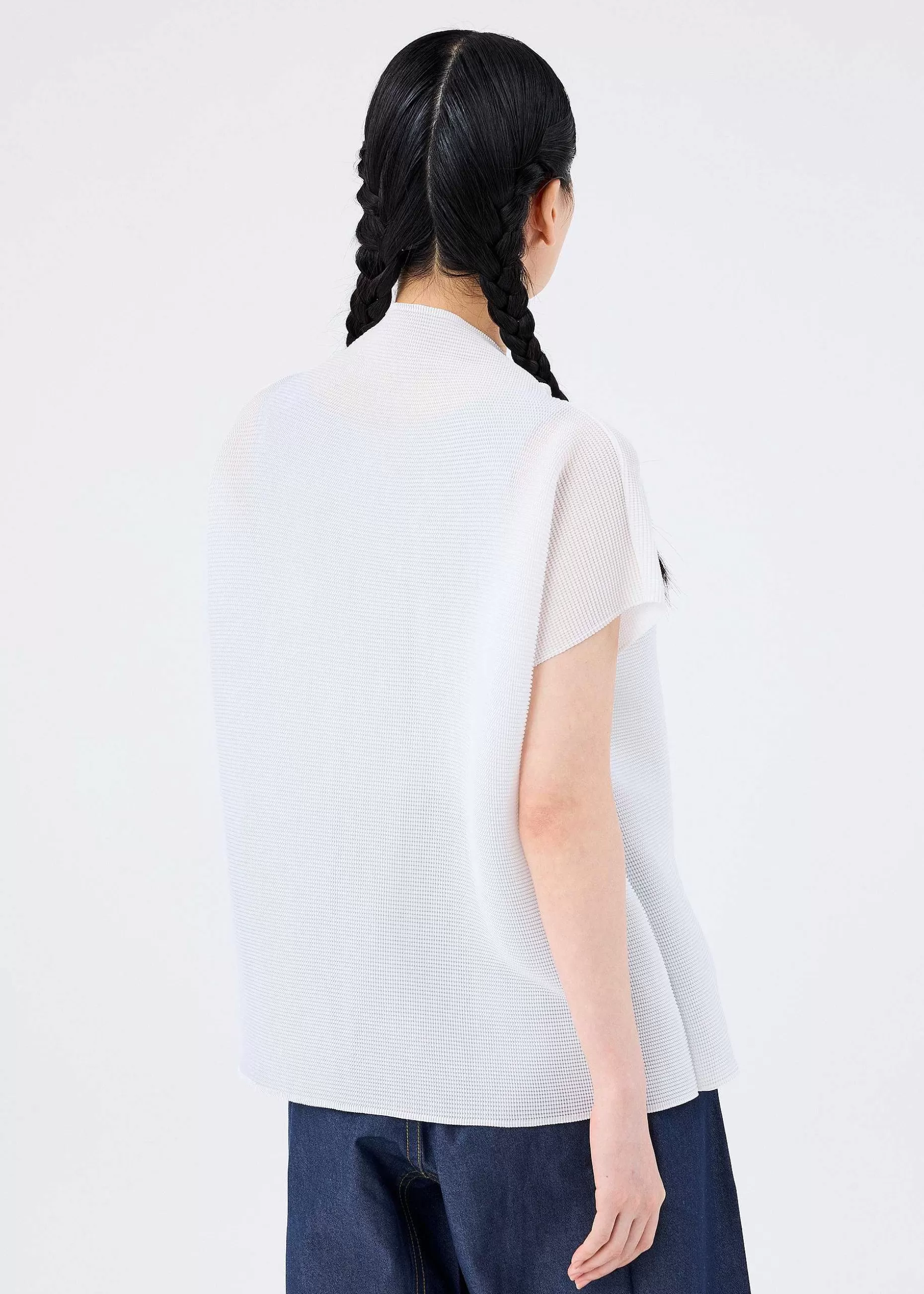 ISSEY MIYAKE Top | Square Stretch Pleats