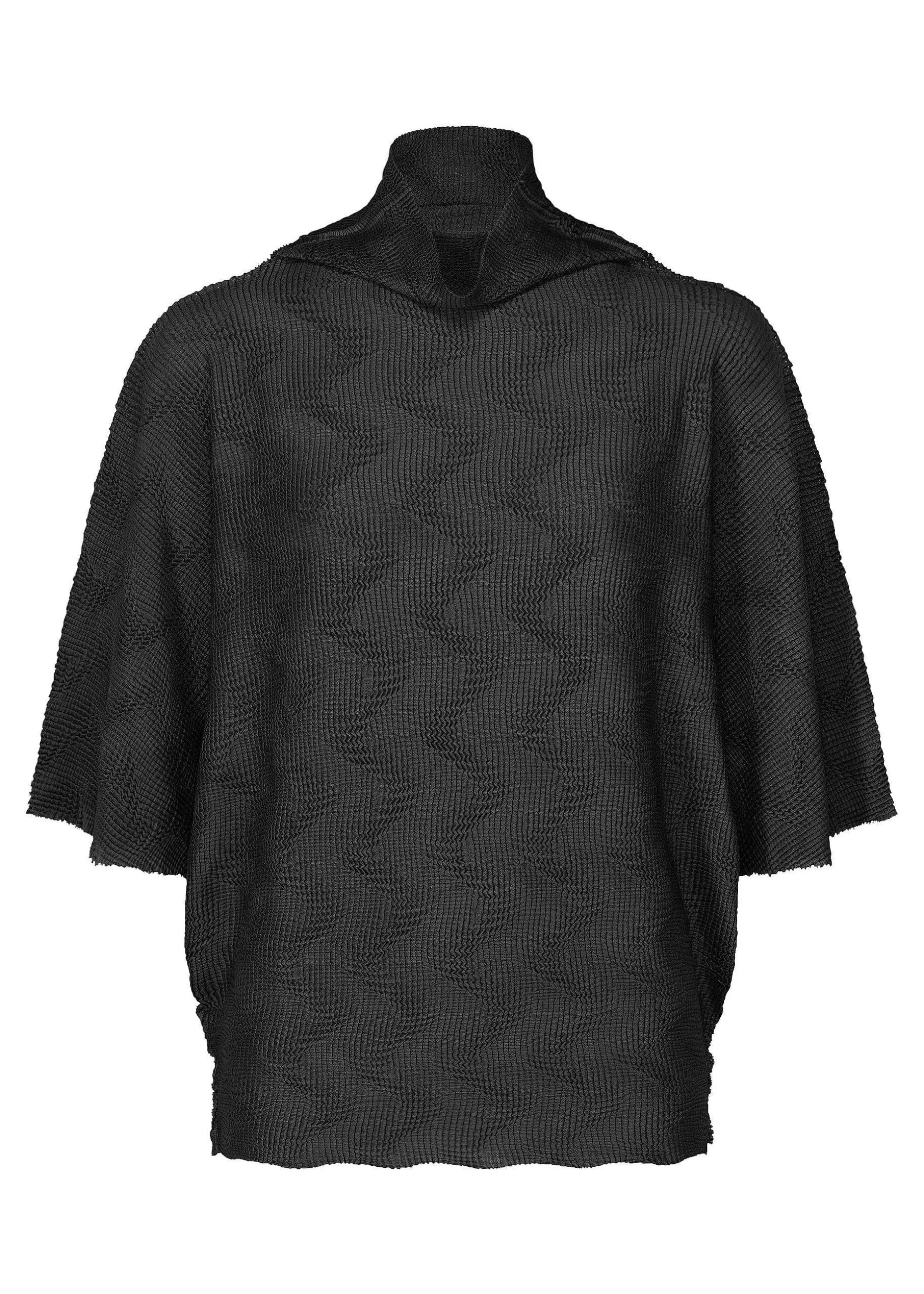 ISSEY MIYAKE Top | Wave Knit Stretch Pleats